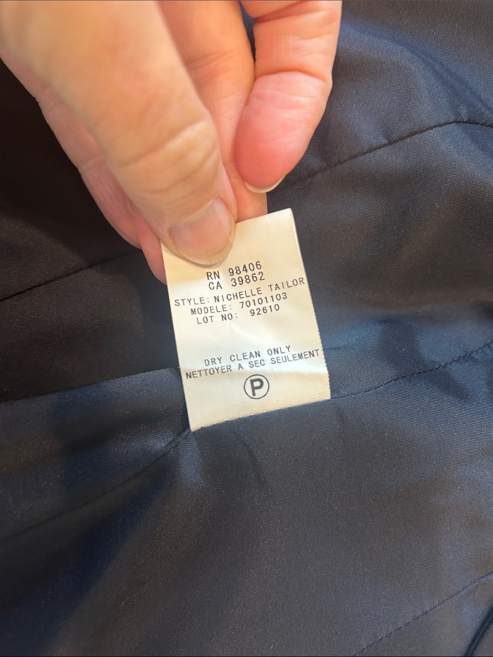 Theory Navy Blue Two-Button Tailored Blazer - Picture 8 of 11